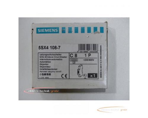 Siemens 5SX4108-7 Leitungsschutzschalter 8A > ungebraucht! - Bild 4