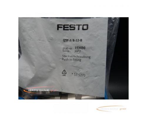 Festo QSF-3/8-12-B 153030 Steckverschraubung VPE 10 St. > ungebraucht! - Bild 3