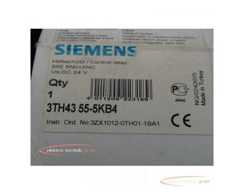 Siemens 3TH4355-5KB4 Hilfsschütz 55E , DC 24V > ungebraucht! - Bild 4