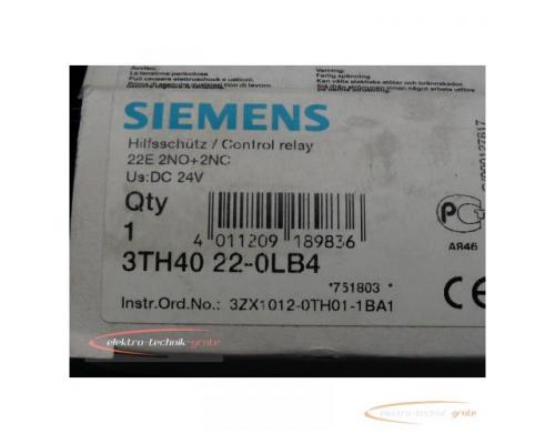 Siemens 3TH4022-0LB4 Hilfsschütz 22E , DC 24V > ungebraucht! - Bild 4