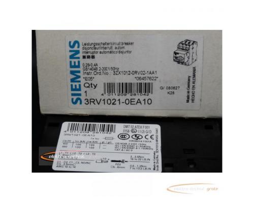 Siemens 3RV1021-0EA10 Motorschutzschalter > ungebraucht! - Bild 3