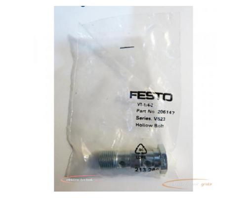 Festo VT-1/4-2 Hohlschraube 206147 > ungebraucht!