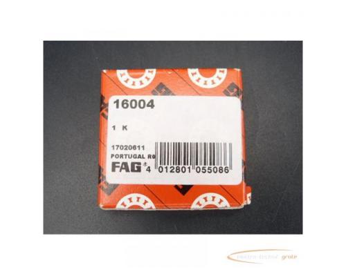 FAG 16004 Rillenkugellager einreihig > ungebraucht!
