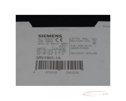 Siemens 3RV1901-1A Hilfsschalter > ungebraucht! - Bild 3