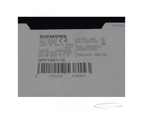 Siemens 3RV1901-1K Hilfsschalter > ungebraucht! - Bild 3