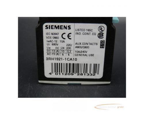 Siemens 3RH1921-1CA10 Hilfsschalterblock > ungebraucht! - Bild 3