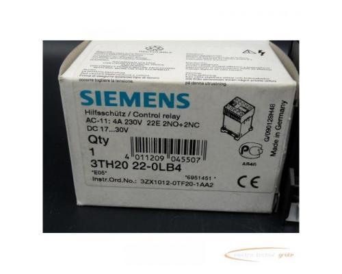 Siemens 3TH20 22-0LB4 Hilfsschütz > ungebraucht! - Bild 3