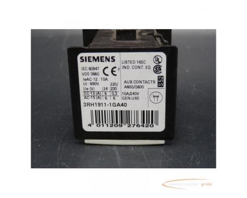Siemens 3RH1911-1GA40 80E Hilfsschalterblock - Bild 3