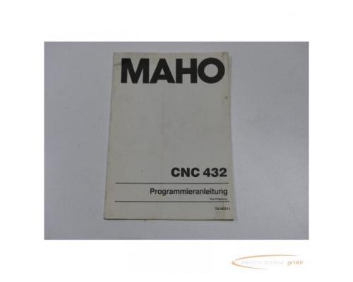 Maho Programmieranleitung Kurzfassung für Maho Steuerung CNC 432 - Bild 1