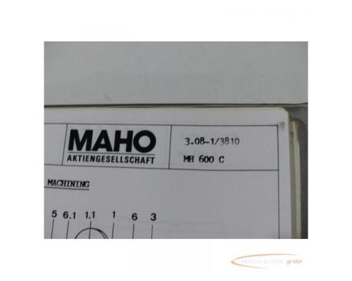 Maho Technische Dokumentation für MH 600 C Englische Auflage - Bild 5