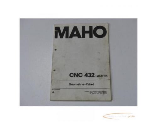 Maho Bedienungsanleitung für Maho Steuerung CNC 432 Grafik / Geometrie-Paket - Bild 1