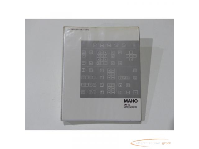 Maho Bedienungsanleitung Für Maho Steuerung CNC 432 Version 600 / 700 - 1