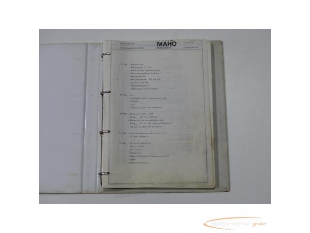 Maho Programierkurs für Maho Steuerung CNC 432, Holländische Ausgabe - 2