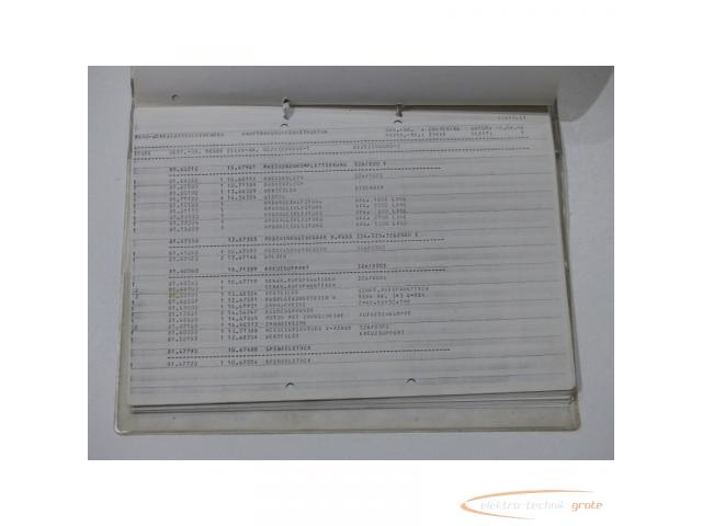 Maho Baugruppenzeichnungen-Stücklisten für MH 800 E - 3