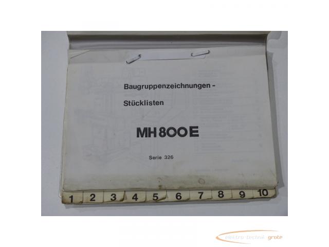 Maho Baugruppenzeichnungen-Stücklisten für MH 800 E - 4