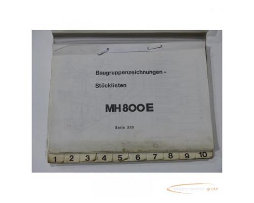 Maho Baugruppenzeichnungen-Stücklisten für MH 800 E - Bild 4