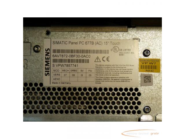 Siemens 6AV7872-0BF30-0AC0 Simatik Panel PC 677B SN: VPW7857741 gebraucht - TOP Zustand - 5