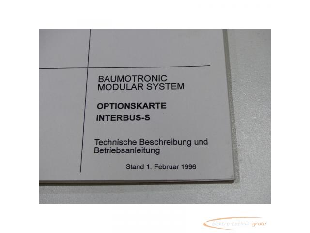 Baumüller Baumotronic Modular System Optionskarte Interbus-S Technische Beschreibung und Betriebsanl - 4