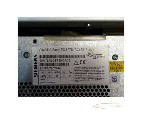 Siemens 6AV7872-0BF30-0AC0 Simatic Panel PC 677B SN: VPW7857744 gebraucht - TOP Zustand - Bild 5