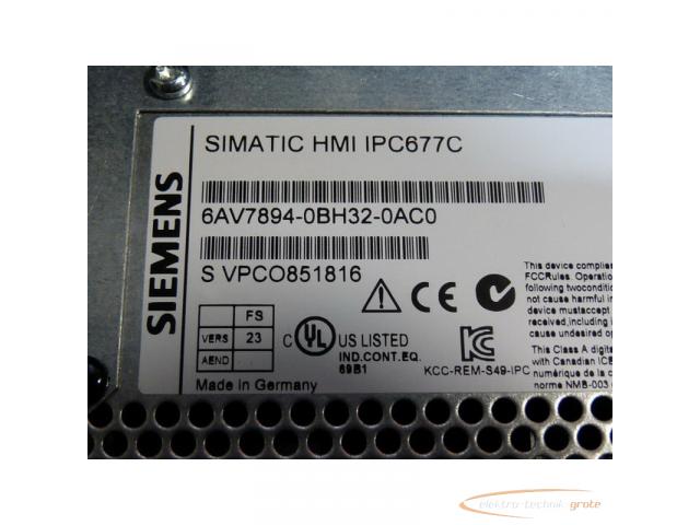 Siemens 6AV7894-0BH32-0AC0 Simatik HMI IPC 677C SN:VPC0851816 gebraucht - TOP Zustand - 5