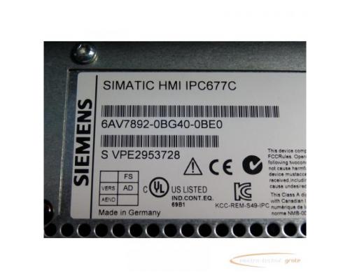 Siemens 6AV7872-0BC20-0AA0 Simatik Panel PC 677B SN: 001B1B82F183 gebraucht - TOP Zustand - Bild 4