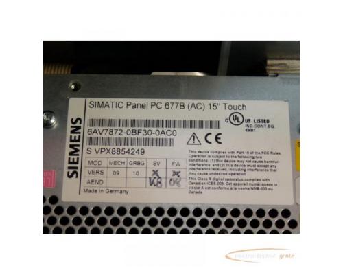 Siemens 6AV7872-0BF30-0AC0 Simatik Panel PC 677B SN: VPX8854249 gebraucht - Top Zustand - - Bild 5