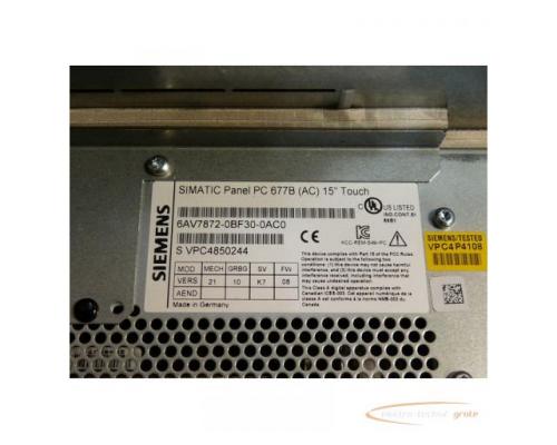Siemens 6AV7872-0BF30-0AC0 Simatik Panel PC 677B SN: VPC4850244 gebraucht - Top Zustand - - Bild 5
