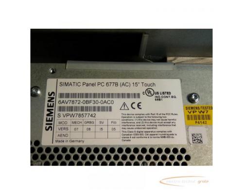 Siemens 6AV7872-0BF30-0AC0 Simatik Panel PC 677B SN: VPW7857742 gebraucht - Top Zustand - - Bild 5