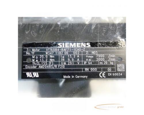 Siemens 1FT6084-8AF71-1EA0 - Z Synchron-Servomotor > ungebraucht! - Bild 6