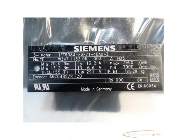 Siemens 1FT6084-8AF71-1EA0 - Z Synchron-Servomotor > ungebraucht! - 6