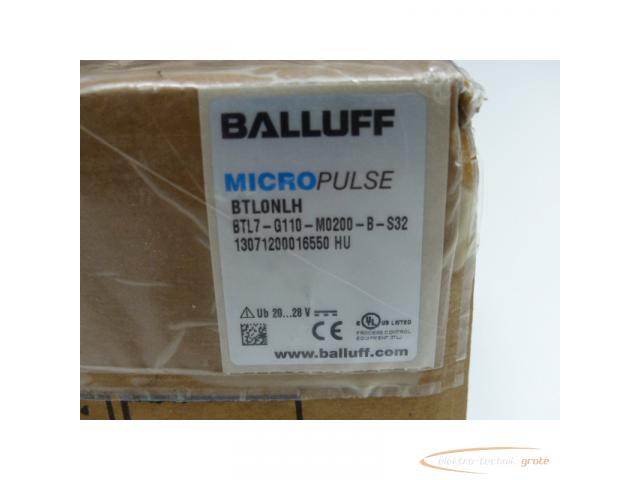 Balluff BTLONLH BTL7-G110-M0200-B-S32 Micopulse Wegaufnehmer SN13071200016550HU - 2