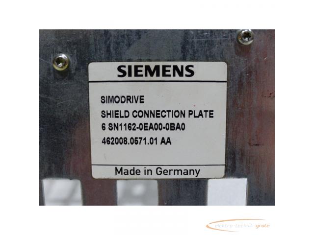 Siemens 6SN1162-0EA00-0BA0 Shield Connection Plate - 3
