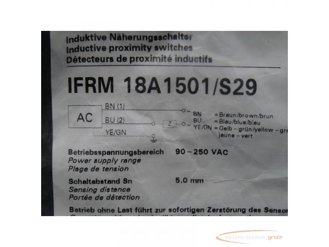 Baumer elektric IFRM 18A1501 / S29 Näherungsschalter > ungebraucht! - 4