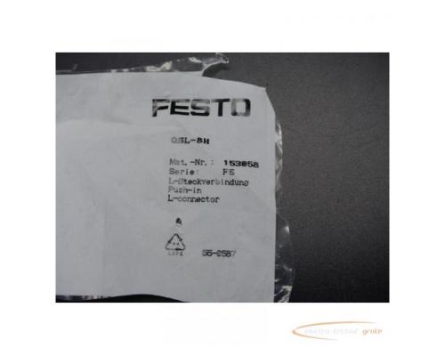 Festo QSL-8H L-Steckverbindung mit Steckhülse 153058 VPE 10St > ungebraucht! - Bild 2