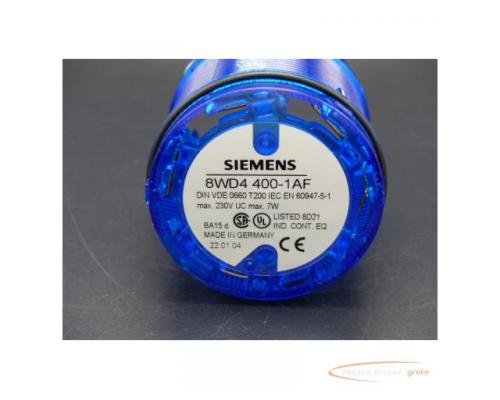 Siemens 8WD4400-1AF Dauerlichtelement blau max. 230V UC max. 7W - Bild 2