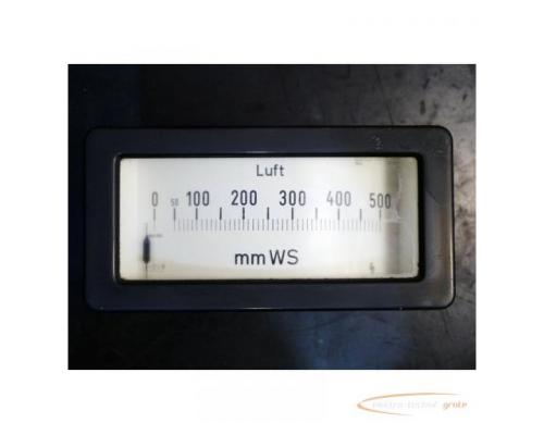 Siemens Analoganzeige "Luft 0-500 mmWS" - Bild 1