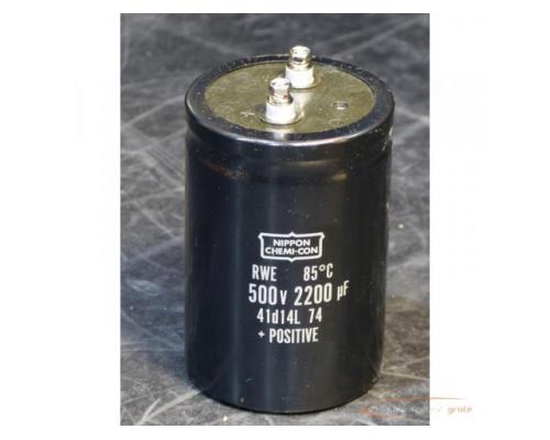 Nippon Chemi-Con Kondensator 500V 2200µF > ungebraucht!