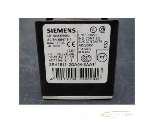 Siemens 3RH1911-2GA04-3AA1 Hilfsschalterblock > ungebraucht! - Bild 3