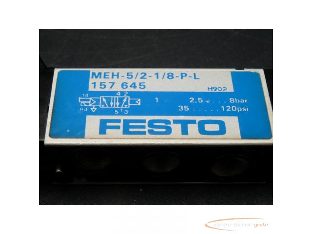 Festo MEH-5/2-1/8-P-L Magnetventil 157645 - 5