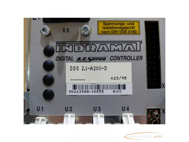 Indramat DDS 2.1-A200-D Digital A.C. Servo Controller - 6