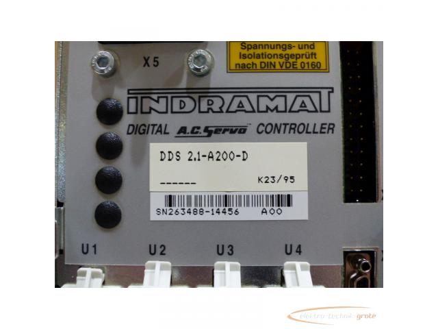 Indramat DDS 2.1-A200-D Digital A.C. Servo Controller - 6