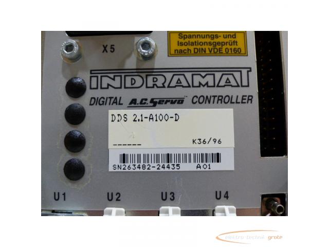 Indramat DDS 2.1-A100-D Digital A.C. Servo Controller - 6