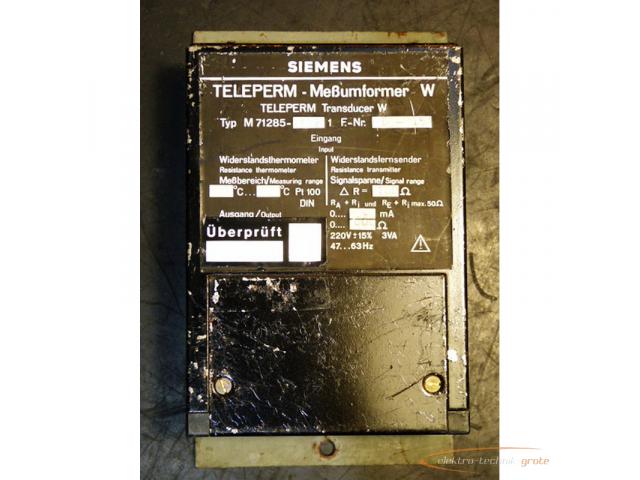 Siemens M71285-112 Teleperm Transducer W - 1