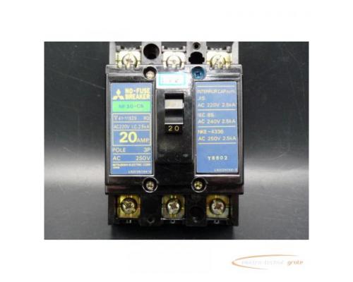 MITSUBISHI-NF30-CB-41-11929, 20 AMP, 3 polig SICHERUNGSSCHALTER - Bild 3