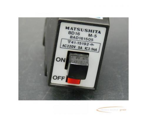 Matsushita BD16, M-5 BAD161505, 41-15192, 5 AMP Leistungsschalter - Bild 3