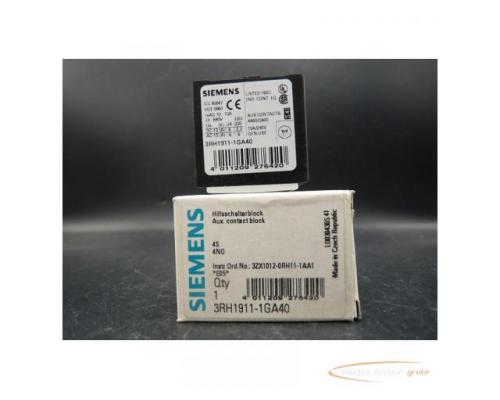 Siemens 3RH1911-1GA40 Hilfsschalterblock >ungebraucht! - Bild 2