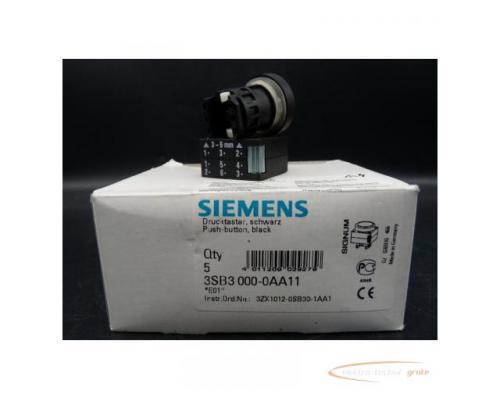 Siemens 3SB3000-0AA11 Drucktaster schwarz > ungebraucht! - Bild 4