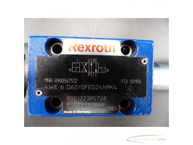 REXROTH Ventil mit 1 Spule 350BAR R900567512, 4WE 6 D62/OFEG24N9K4 - 2