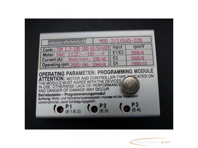 Indramat MOD 2/1X645-035 Programmier Modul für TDM 1.2-100-300-W1 - 3
