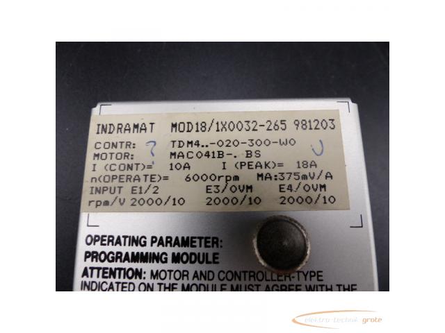Indramat MOD 18/1X0032-265 981203 Programmier Modul für TDM4... -020-300-W0 - 3